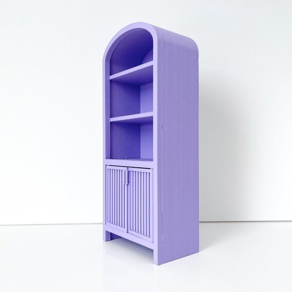 Armoire for Dolls 1:6 Scale Lavender Furniture 12” Barbie Integrity Blythe - Picture 2 of 7